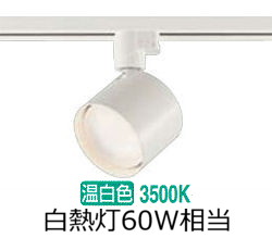楽天市場】大光電機 ダクトレール用スポットライトDSL5446AWE 温白色