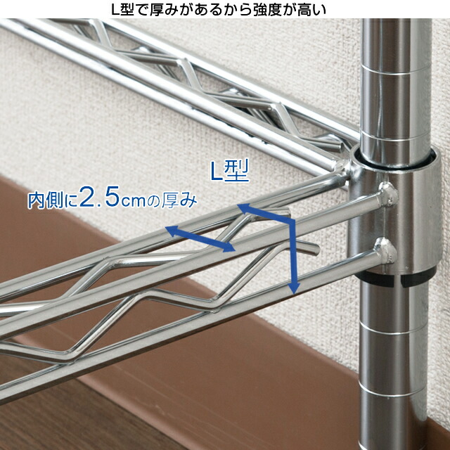 楽天市場】ルミナス 公式 ラック パーツ コの字バー 補強パーツ 幅120