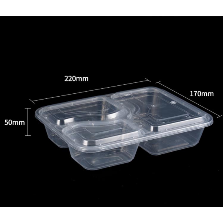 楽天市場】使い捨て 弁当箱 本体+蓋 150枚セット 透明 黒 テイクアウト