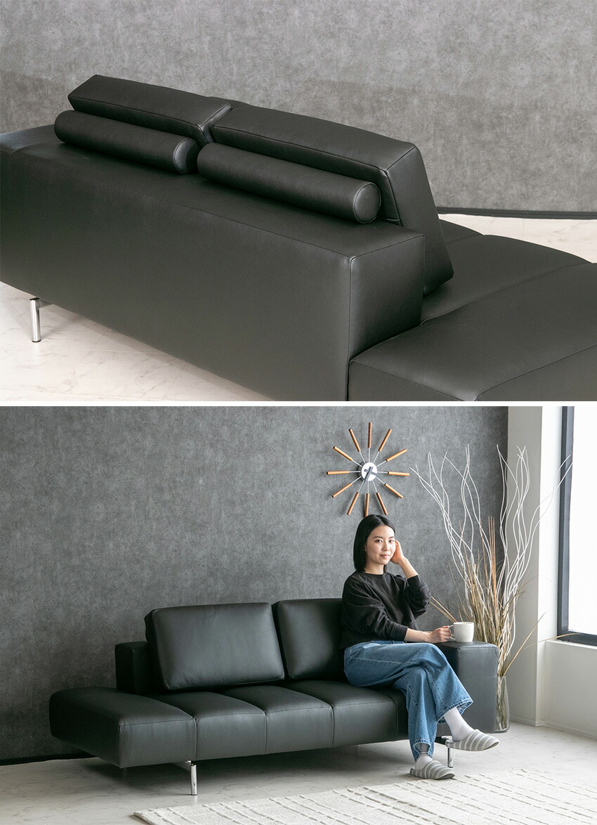 楽天市場】【送料無料】 ソファー 本革 3人掛け ソファ 190cm 三人掛け