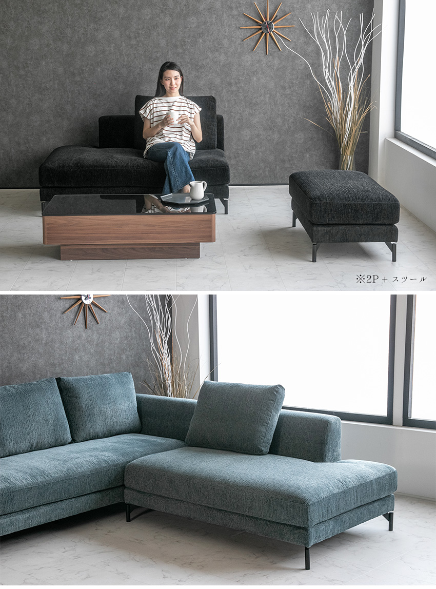 楽天市場】【送料無料】 ソファー ファブリック 2人掛け 布 ブラック