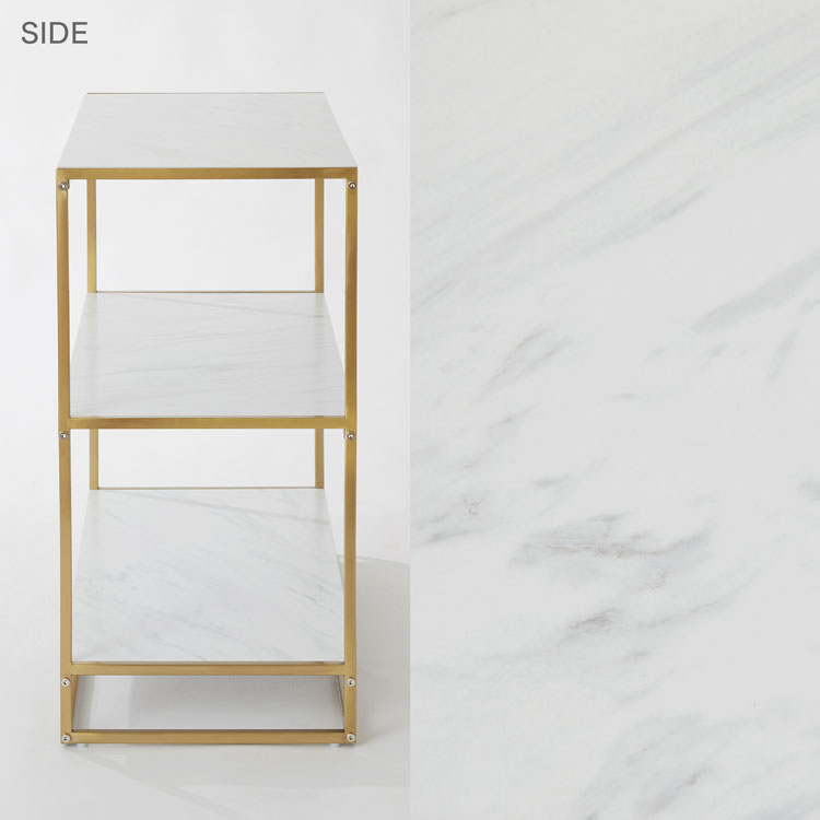 楽天市場】オープンラック オープンシェルフ 白 大理石柄 棚 おしゃれ