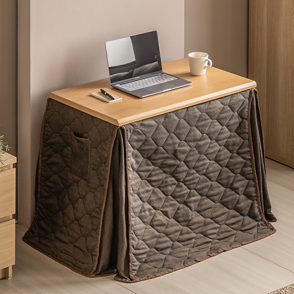 楽天市場】ハイタイプこたつセット 2点セット 80×50cm 長方形 こたつ