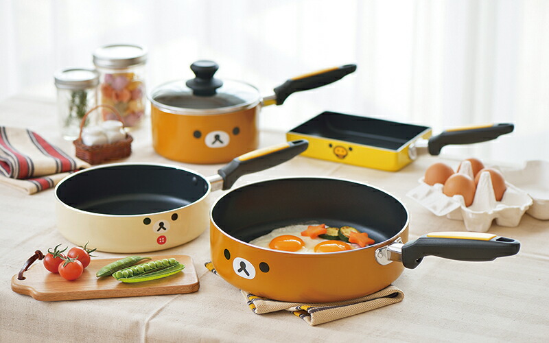 楽天市場】リラックマ 鍋セット フェイス IH対応 アルミ鍋