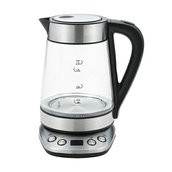 楽天市場】サスティア 温度調整ガラス電気ケトル1.7L (SUS-02)おしゃれ