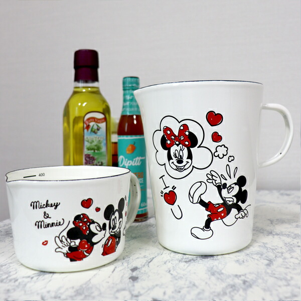 楽天市場】ミッキー&ミニー SH ホーローメジャーカップ・S(MMJ-07
