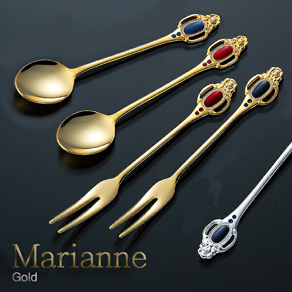 楽天市場】マリアンヌ ゴールド コーヒースプーン/ヒメフォーク