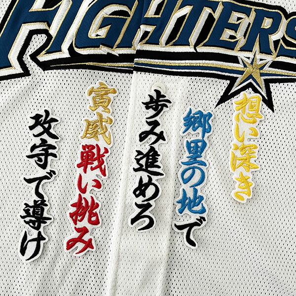 楽天市場】納期注意【日本ハムファイターズ 刺繍ワッペン 伏見 応援歌