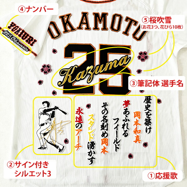 楽天市場】納期注意【読売ジャイアンツ 刺繍ワッペン 5点セット 筆記体