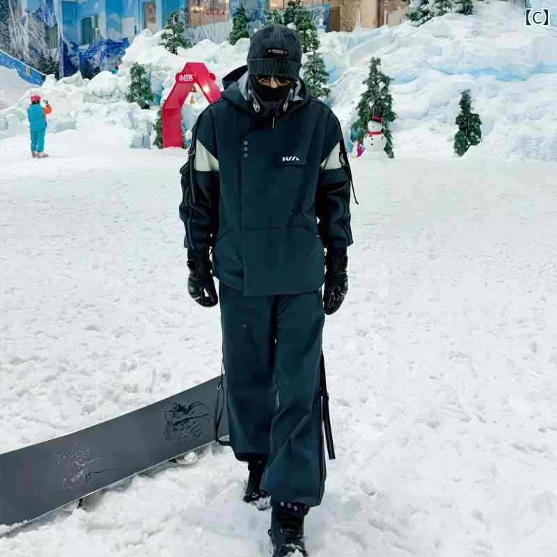 楽天市場】スノーボード ウェア 上下セット シルバー 朱色 スーツ