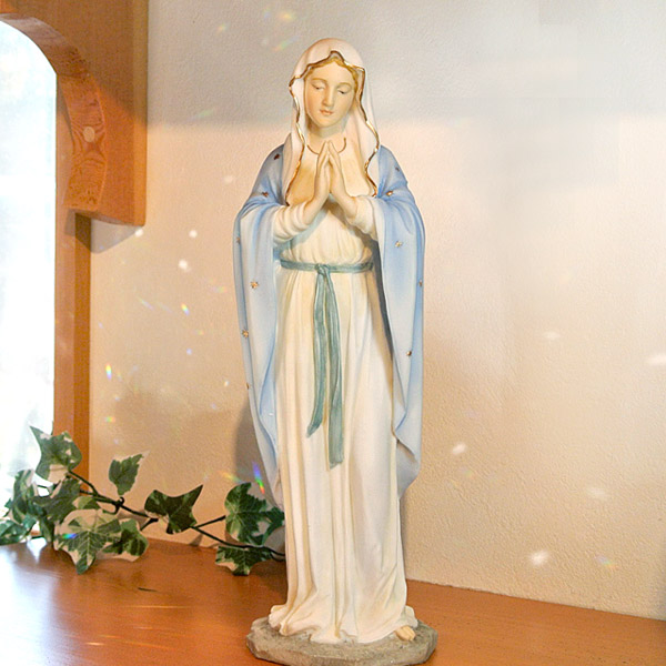 楽天市場】【送料無料】聖母マリア像 マリア様 聖母マリア像 置物