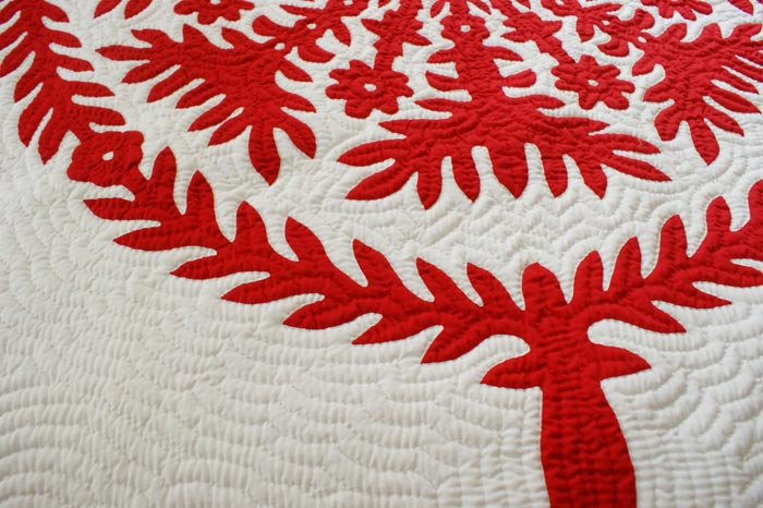 楽天市場】ハワイアンキルトベッドカバー 完成品 ハワイアンキルト