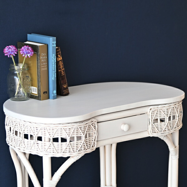 楽天市場】デスク ドレッサー 引き出し コンパクト ラタン 木製