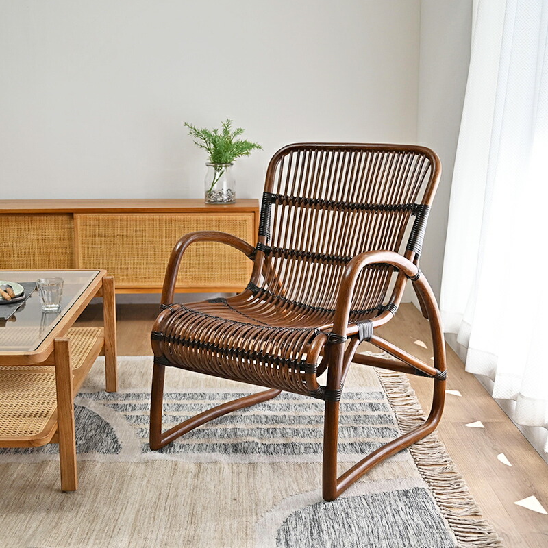 楽天市場】【新商品】ラタンチェア パーソナルチェア 籐椅子 籐製