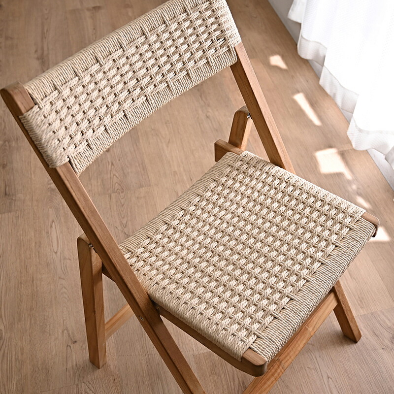 楽天市場】折り畳みチェア ペーパーコード チェア ダイニングチェア