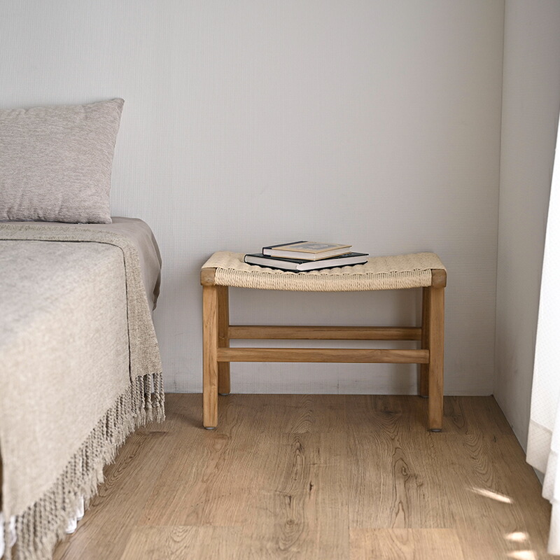 楽天市場】【新商品ポイント10倍】チーク ペーパーコードオットマン