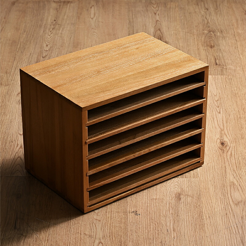 楽天市場】アジアン家具 チーク無垢 カルテケース 書類ケース 木製