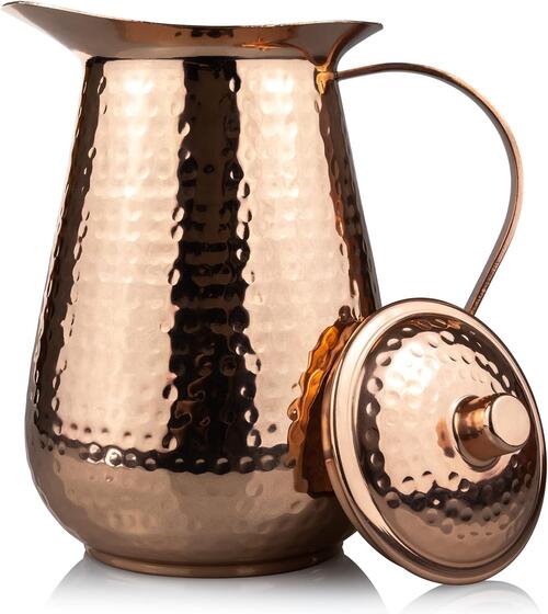 楽天市場】銅製 ピッチャー 2L アーユルベーダ 手打ち 純銅 インド