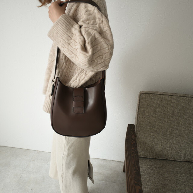 楽天市場】ポーチ付き ワンショルダーバッグ ハンドバッグ ブラウン