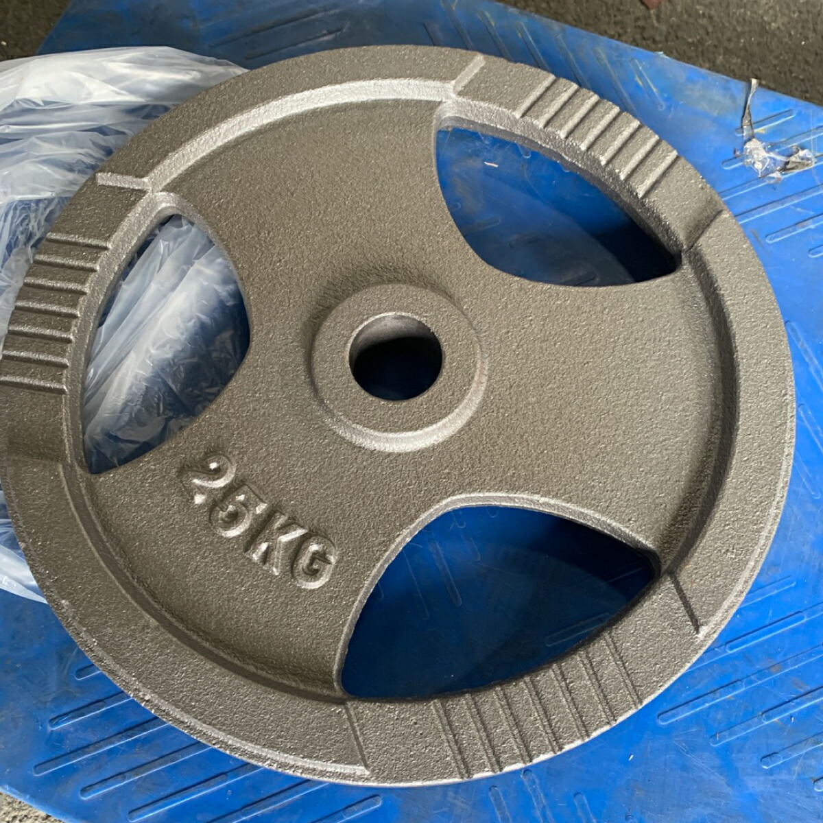 楽天市場】Φ50mm 3グリップ アイアンプレート 25kg×2枚セット 筋トレ