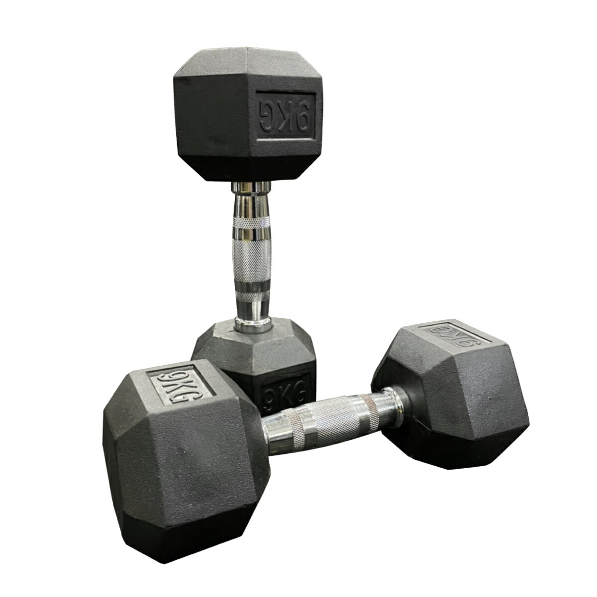 楽天市場】ラバー ヘックス ダンベル 1kg～10kg × 2個ずつ 計20個