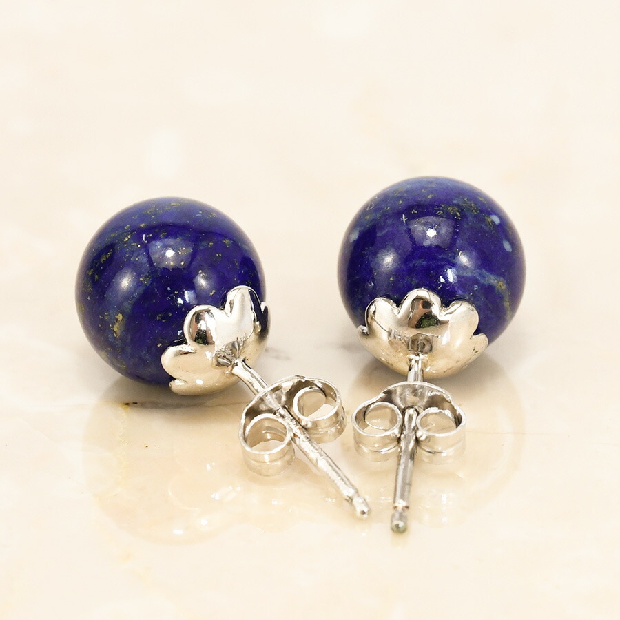 楽天市場】ラピスラズリ ピアス ころんと大粒が可愛い ES00784V01LZ
