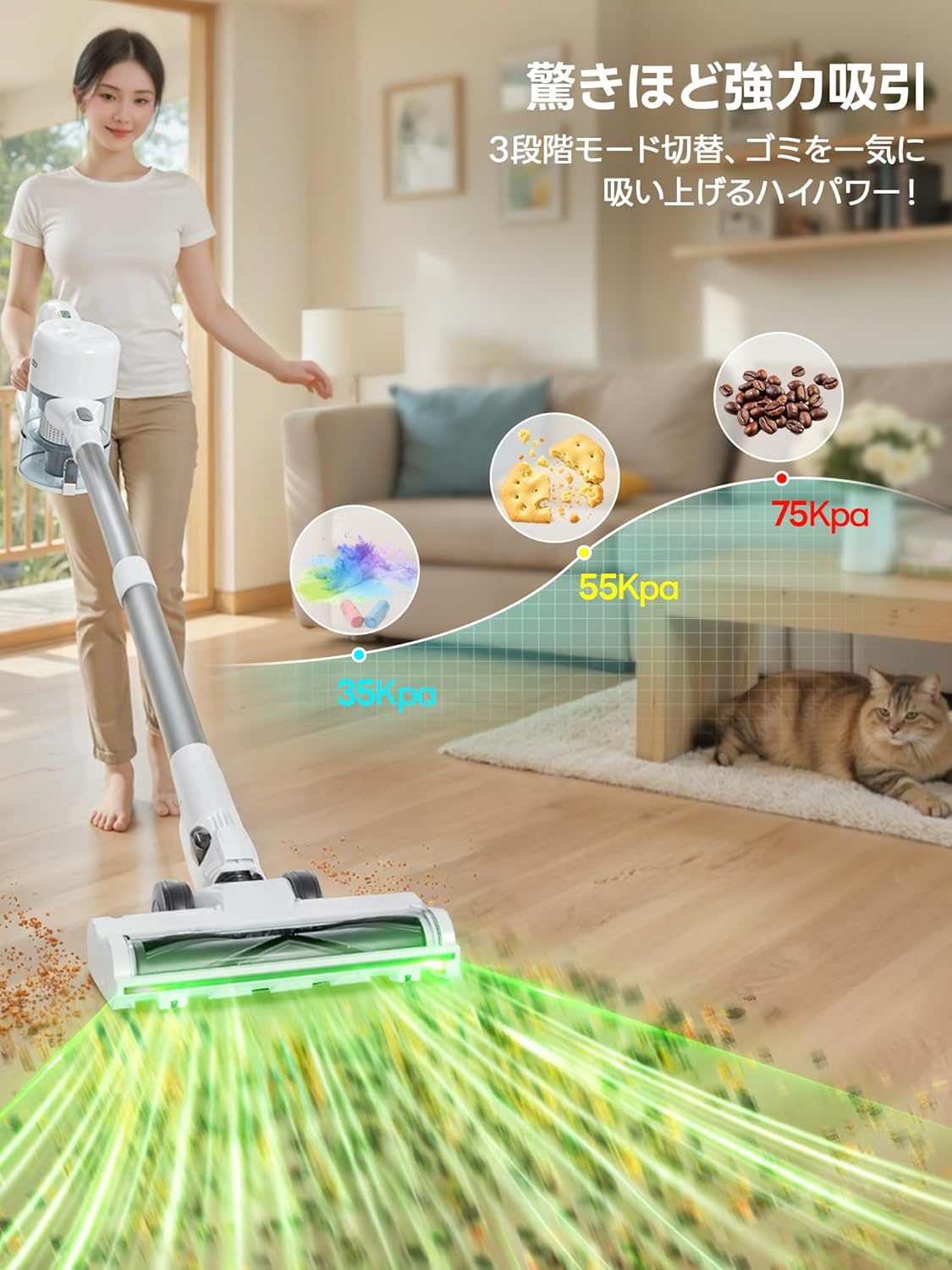 楽天市場】【P10倍＋全店商品1000円OFF】掃除機 コードレス 掃除機