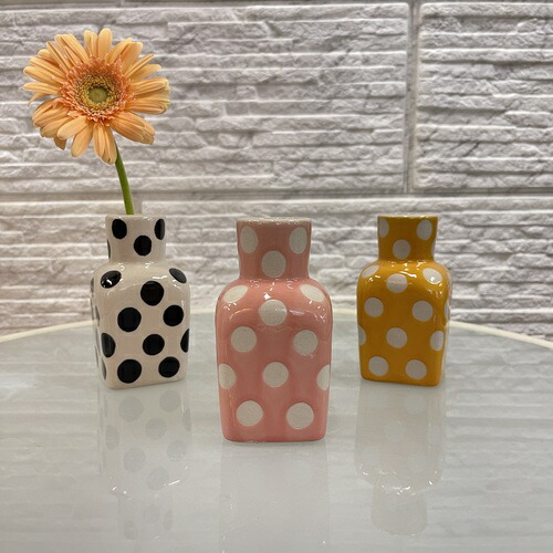 楽天市場】水玉 ドット（花瓶｜インテリア小物・置物）：インテリア