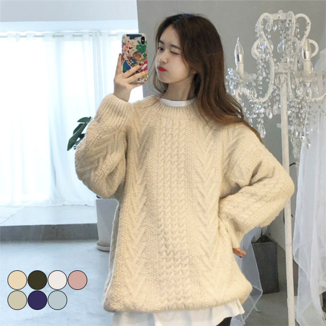 楽天市場】【送料無料】厚手ニット レディース ニットセーター