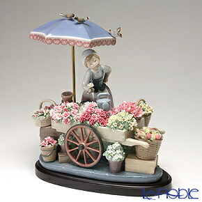 楽天市場】【2/25限定 P10倍】リヤドロ 公園通りの花屋さん 1454