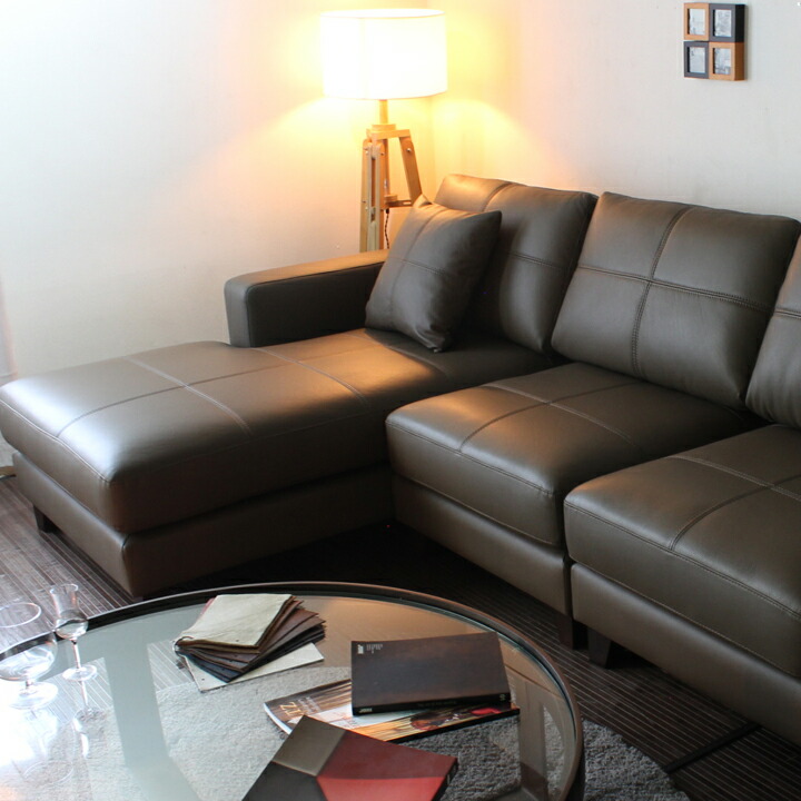 楽天市場】ソファー ソファ 本革 カウチソファ 4人掛け コーナーソファ