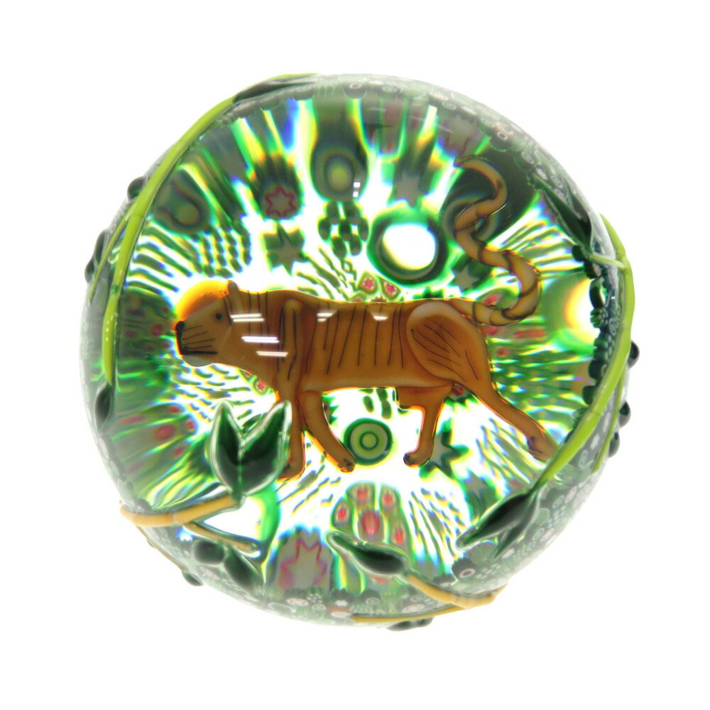 楽天市場】未使用 サンルイ ペーパーウェイト トラ 虎 ガラス クリア