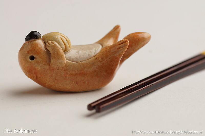 楽天市場】箸置き ソラマメ商会 豆屋 はしおき 海の生き物 ラッコ 貝