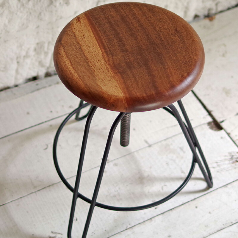 楽天市場】アイアンスツール アイアン 家具 椅子 円形 丸イス スツール