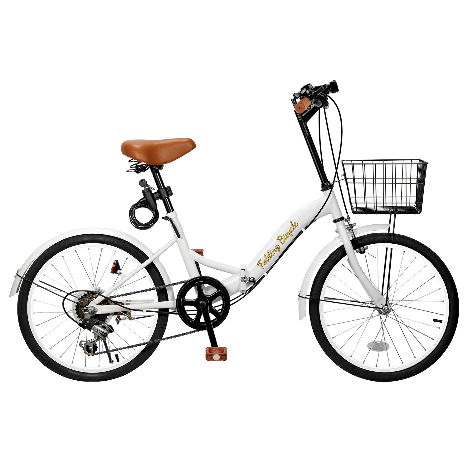 楽天市場】折りたたみ自転車 20インチ（カラーホワイト）（自転車