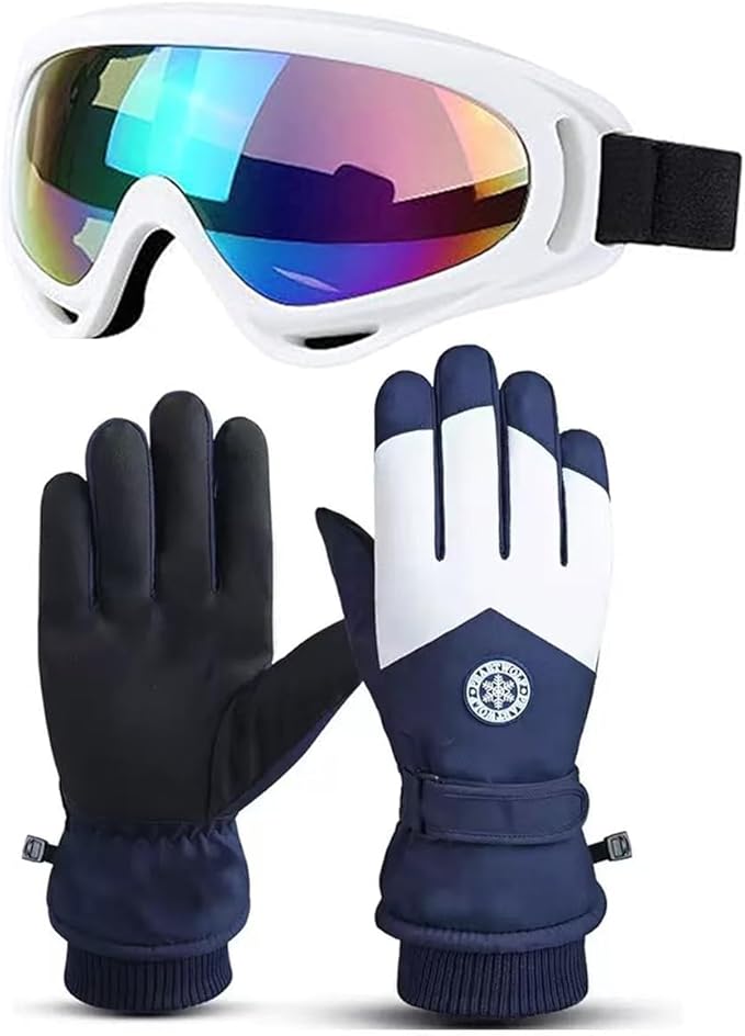 楽天市場】スキー 手袋 ゴーグル セット 防寒 防風 男女兼用 暖かい