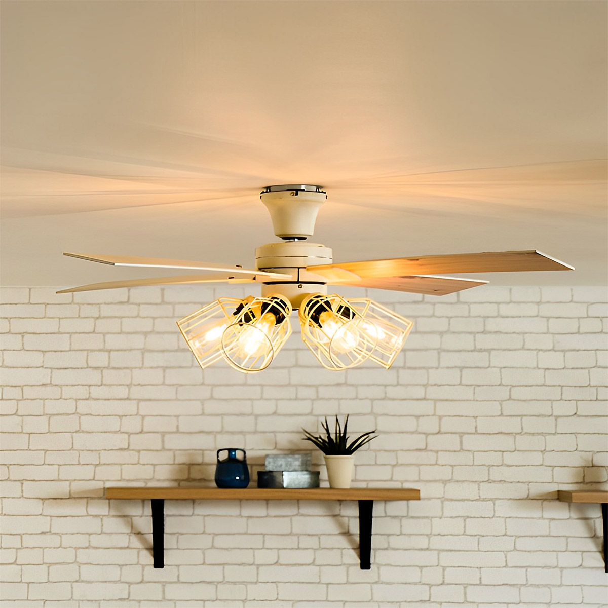 楽天市場】【MAX1500円クーポン】LED シーリングファンライト 節電