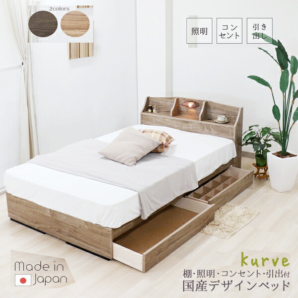 楽天市場】【国産フレーム】ヴィンテージカラー♪棚＆照明＆コンセント