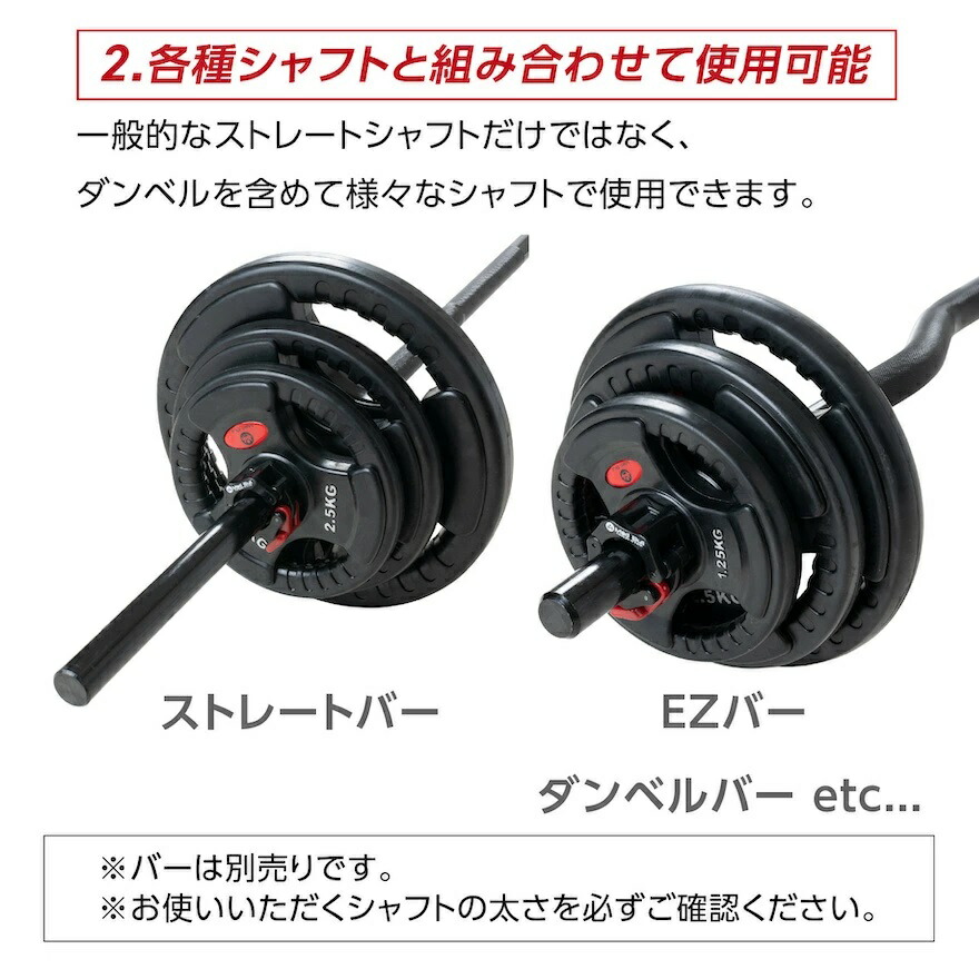 楽天市場】バーベルプレート 1.25kg / 2.5kg / 5kg / 10kg / 20kg