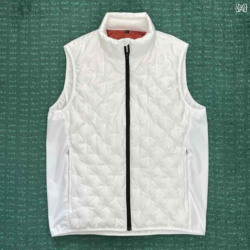 楽天市場】白ダウンベスト（サイズ（S/M/L）M）（ゴルフ｜スポーツ
