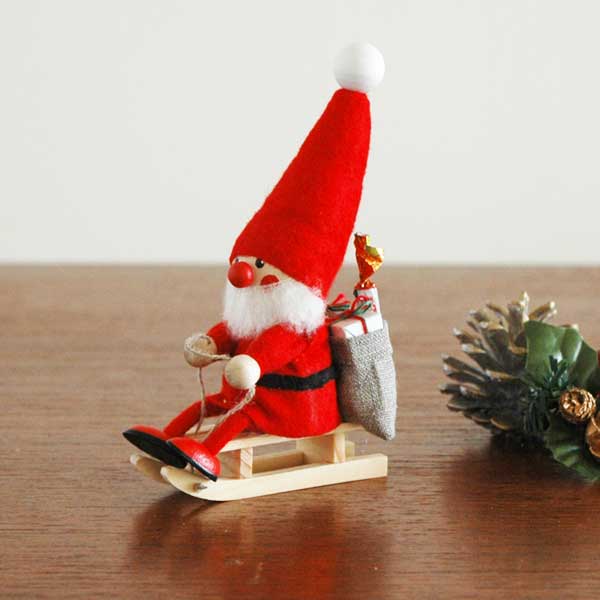 楽天市場】サンタクロース ソリに乗ったサンタ NORDIKA design