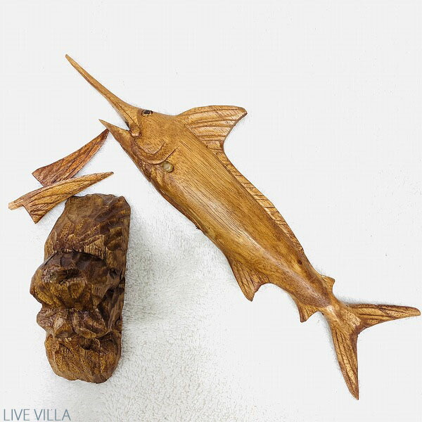 楽天市場】木彫り カジキ 魚 サカナ さかな フィッシュ 置き物