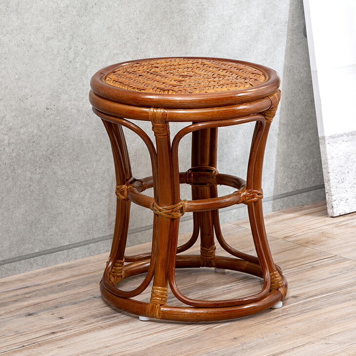 楽天市場】スツール ラタン 籐 チェア 椅子 円座 丸座面 丸形 丸椅子