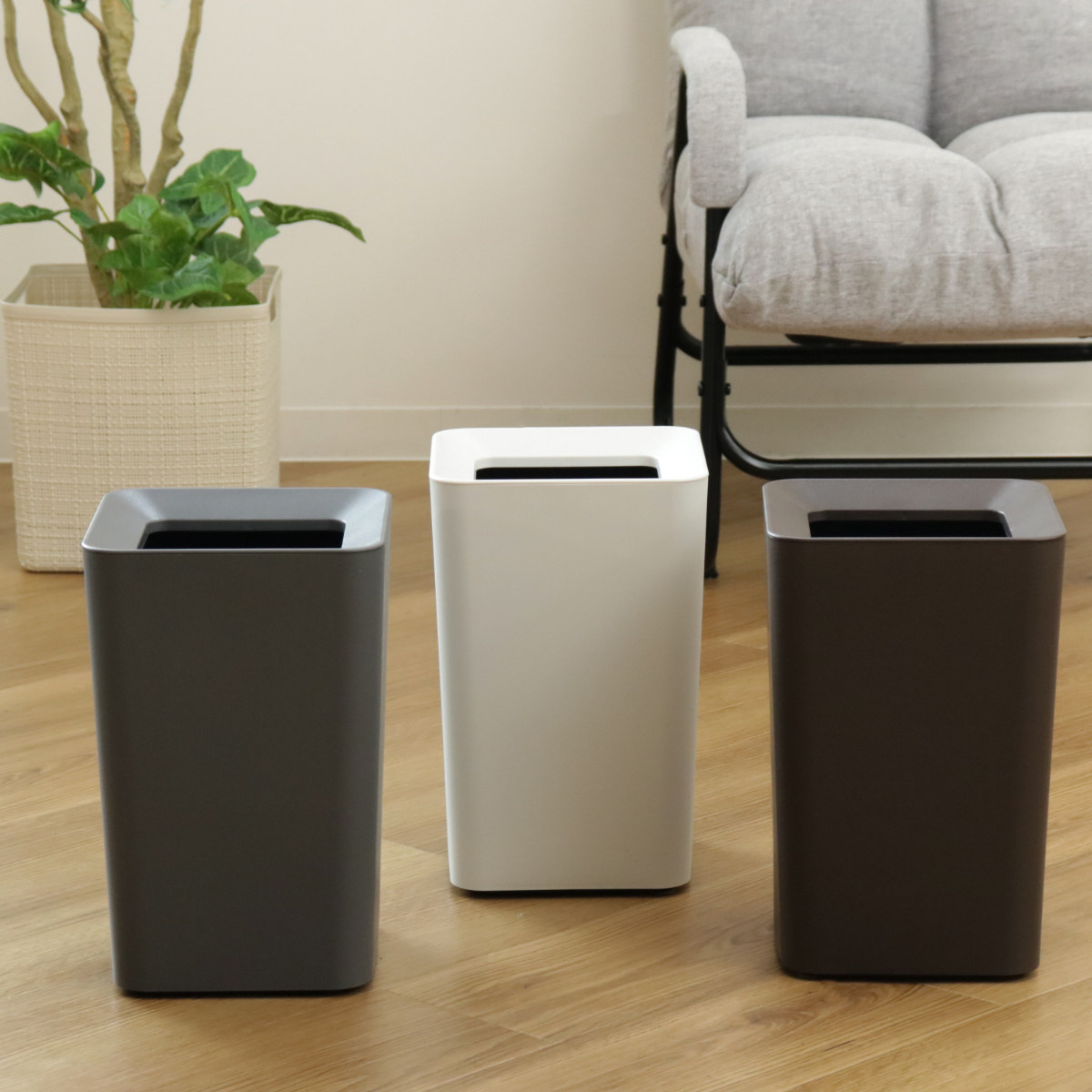 楽天市場】ゴミ箱 6.6L 角型 ルクレール （ ごみ箱 6.6リットル 袋