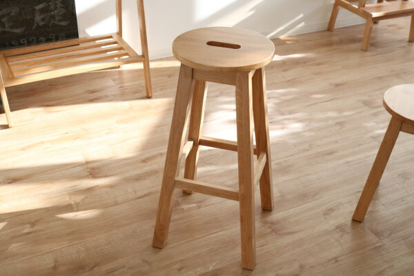楽天市場】スツール 座面高70cm ハイタイプ 丸型 天然木 木製 ヘンリー
