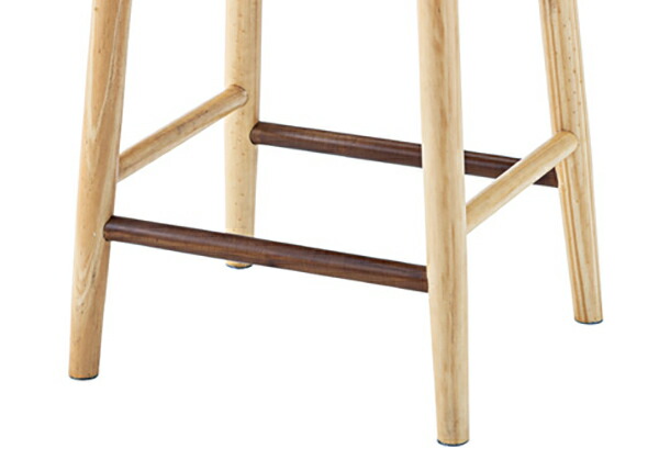 楽天市場】スツール 2脚セット 高さ60cm 木製 天然木 カウンター ハイ