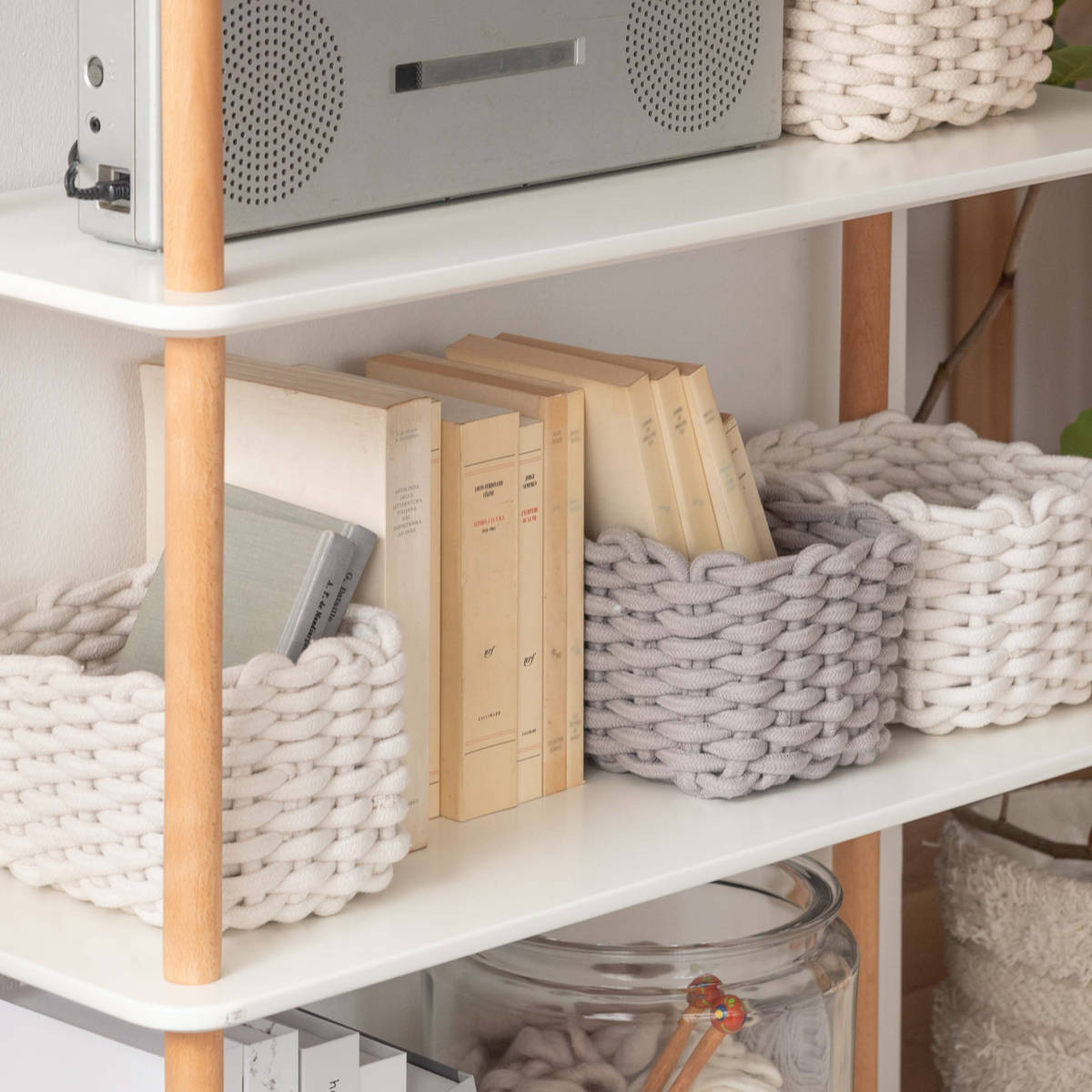 楽天市場】オープンラック 5段 簡単組立て 天然木フレーム 幅80cm