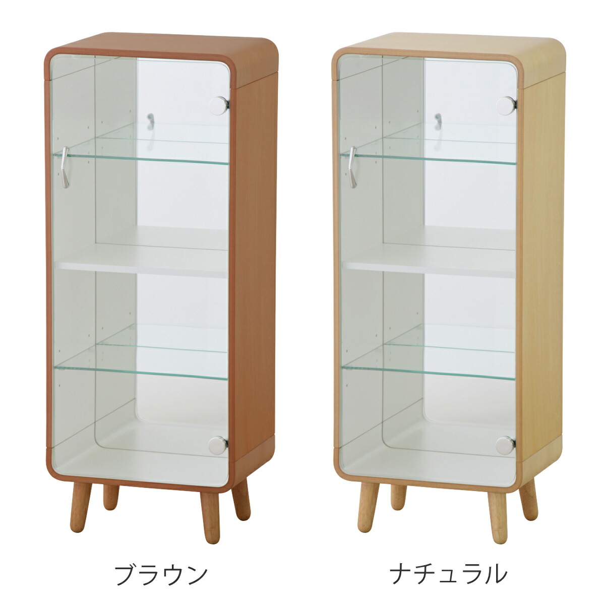 楽天市場】ガラスケース 幅36cm 4段 ガラス扉 背面ミラー 推し活