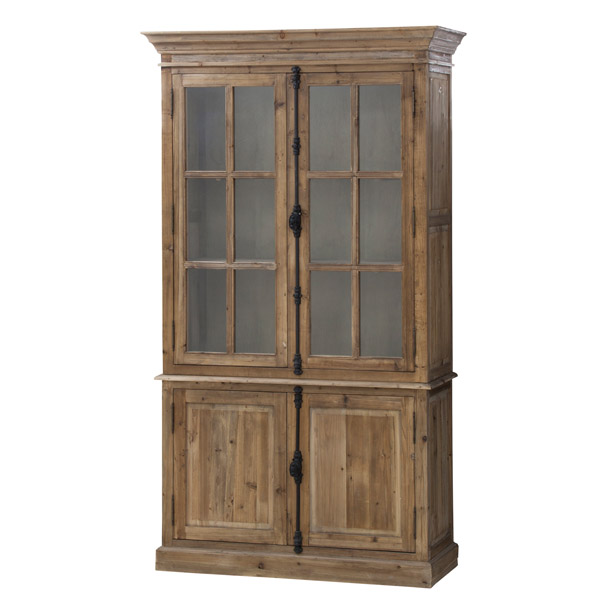 楽天市場】カップボード 食器棚 杉古材 レトロ調 ディオン 幅125cm