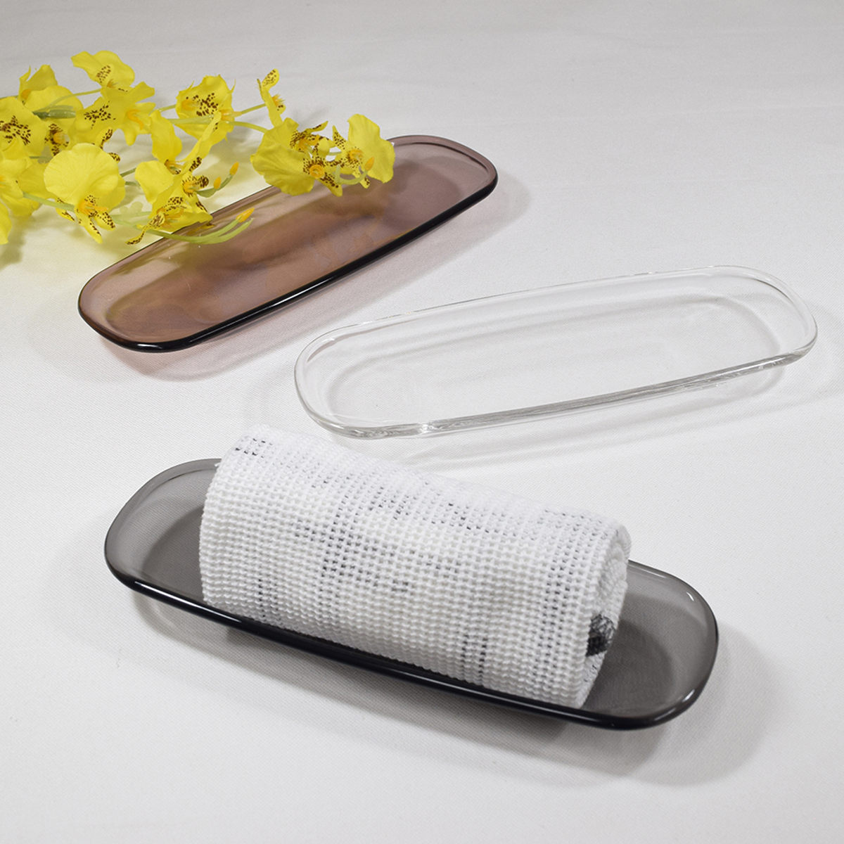 楽天市場】おしぼりトレー アクリル クリアー 5枚入×1セット （ 日本製